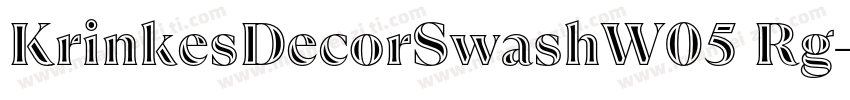 KrinkesDecorSwashW05 Rg字体转换
